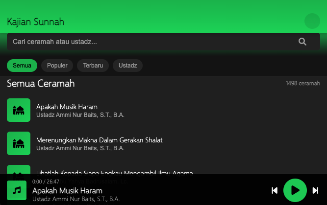 MP3 Dakwah Sunnah